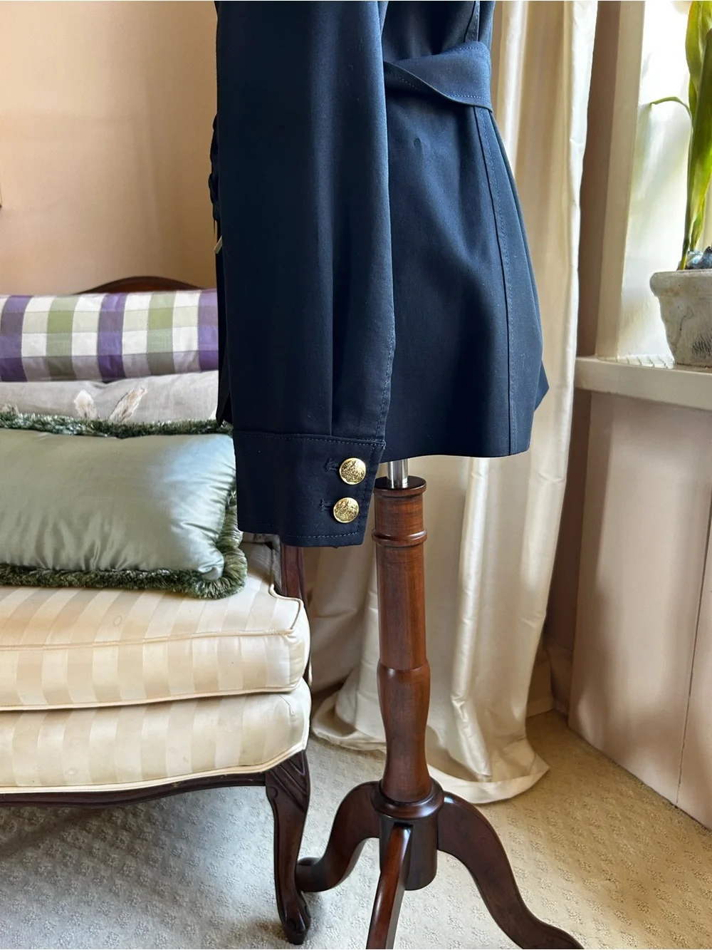 Banana Republic Black Military Style Jacket
